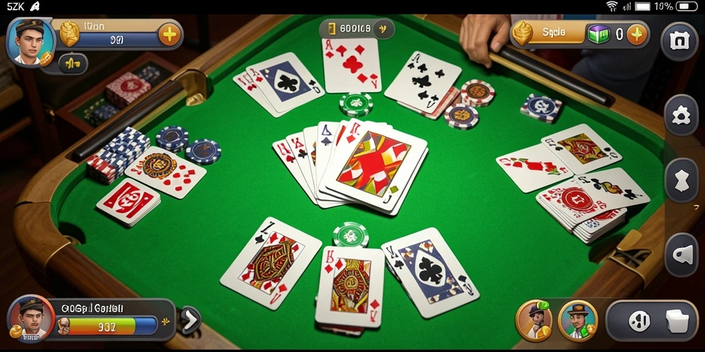Tampilan gameplay Gaple yang seru dalam 5ZK.