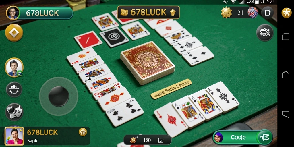 Tampilan gameplay Gaple seru di 678LUCK dengan mode menarik.