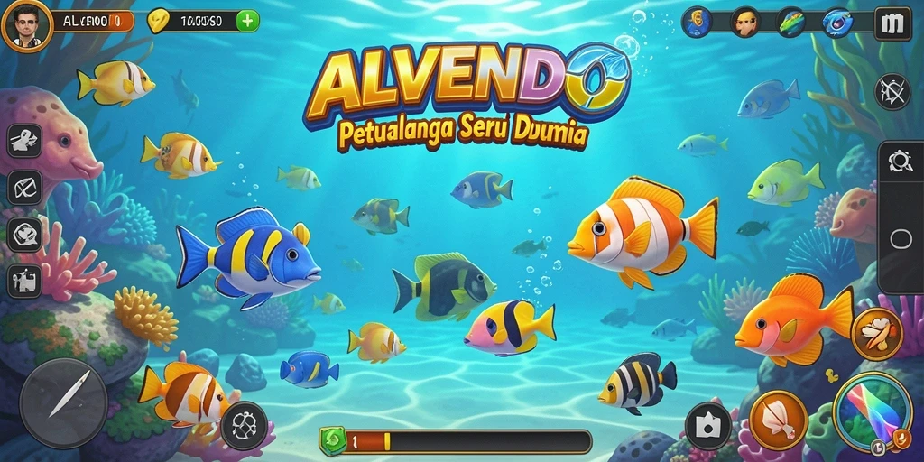 Tampilan gameplay ALVENDO yang penuh aksi dan keseruan Tembak Ikan.