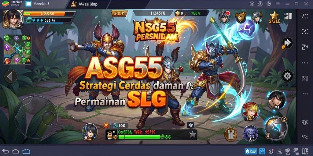 Menampilkan aksi strategi SLG yang mendalam dalam gameplay.