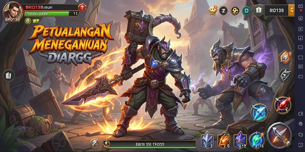 Tampilan gameplay BRO138 yang seru dan menegangkan dalam dunia ARPG.