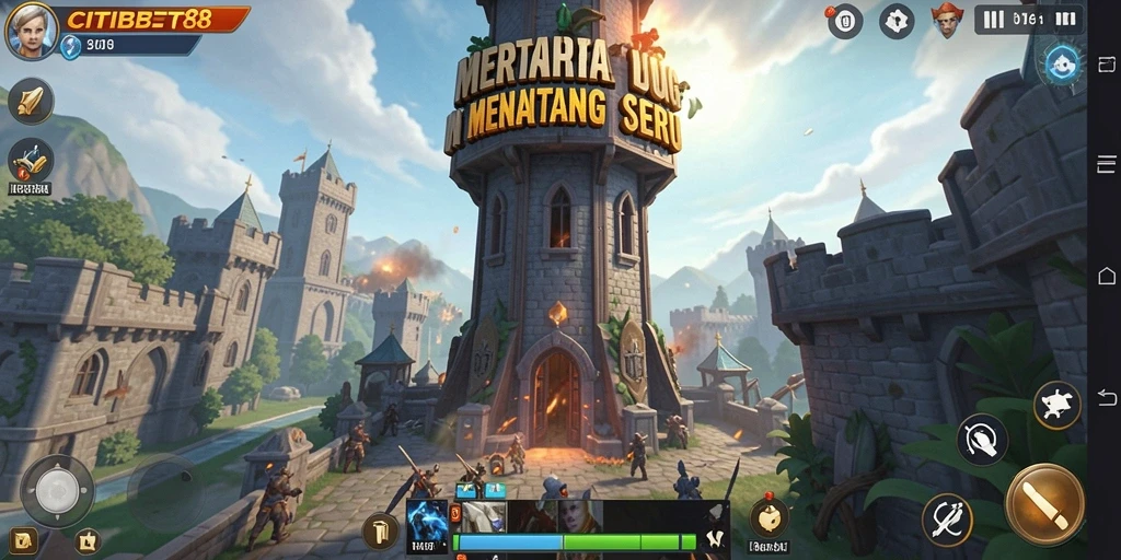 Tampilan menarik dari gameplay Tower Defense CITIBET88 yang penuh aksi.