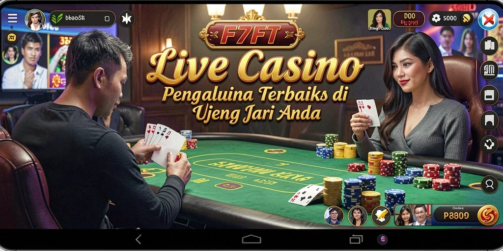 Tampilan gameplay F7F7 yang mendebarkan di Live Casino.