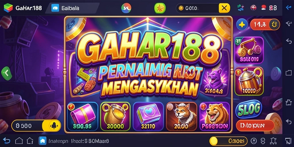 Tampilan gameplay GAHAR188 yang menarik dan penuh warna.