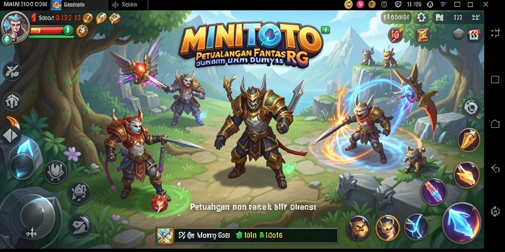 Tangkapan layar gameplay RPG yang mendebarkan di MINITOTO.