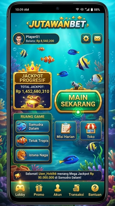 Proses pengunduhan aplikasi Jutawanbet yang cepat dan mudah.